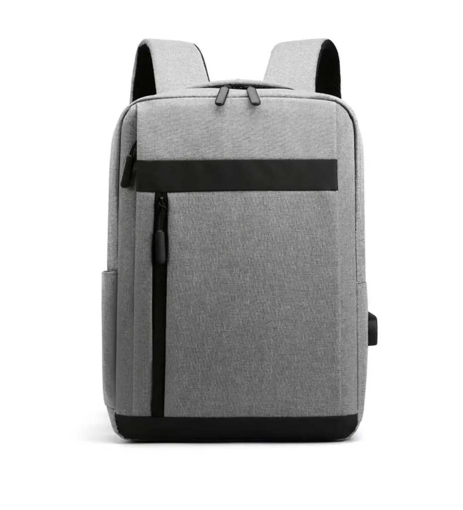 LAPTOP BACKPACK GREY & BLACK ALPHA