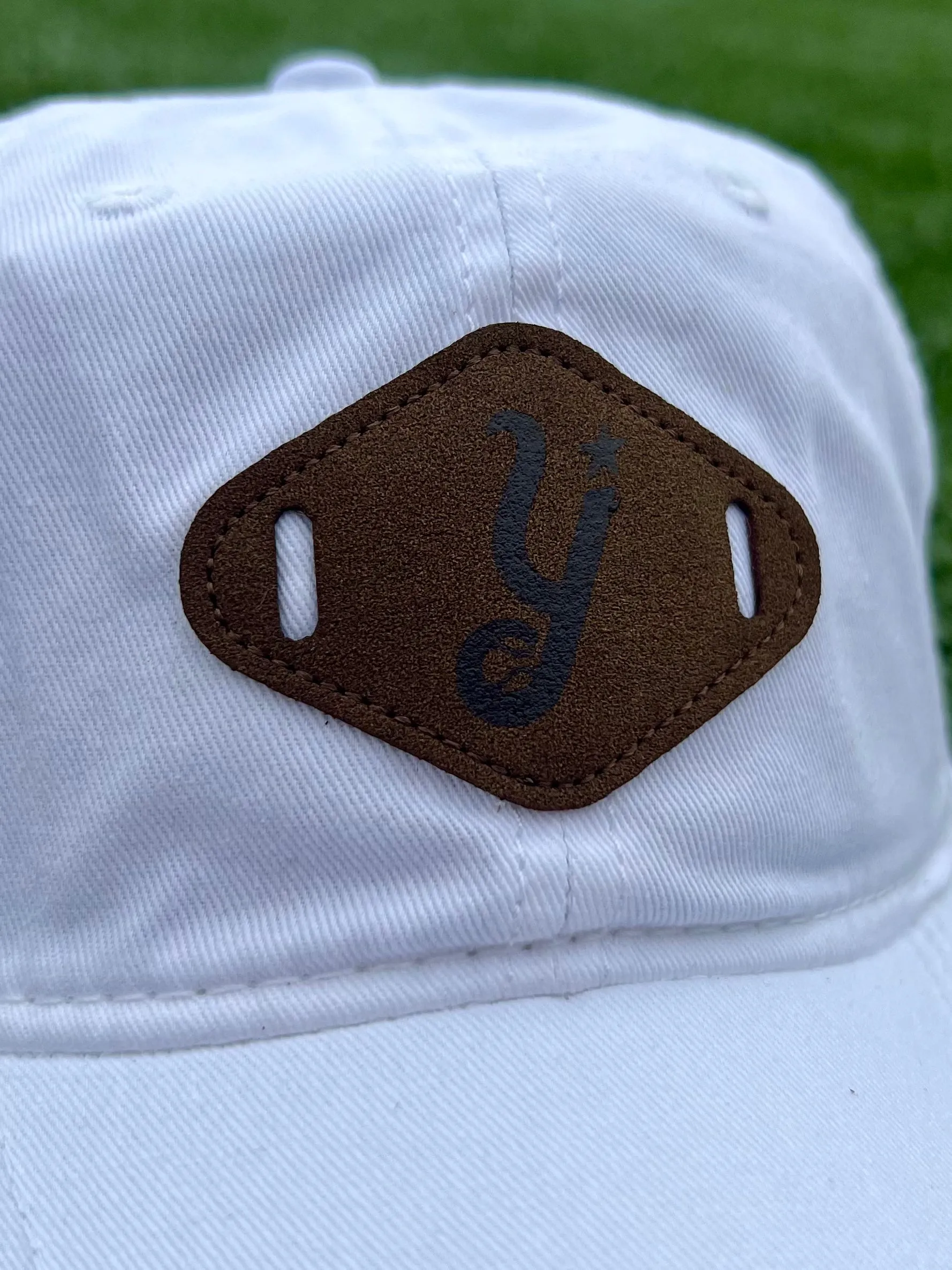 Leather Patch Ladies Cap