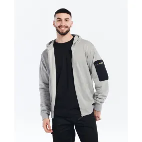 Loopback Full Zip Hoodie  Grey