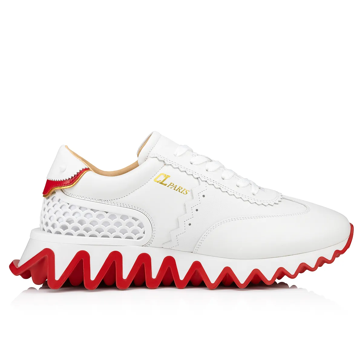 Loubishark Sneakers - Calf leather - White - Men