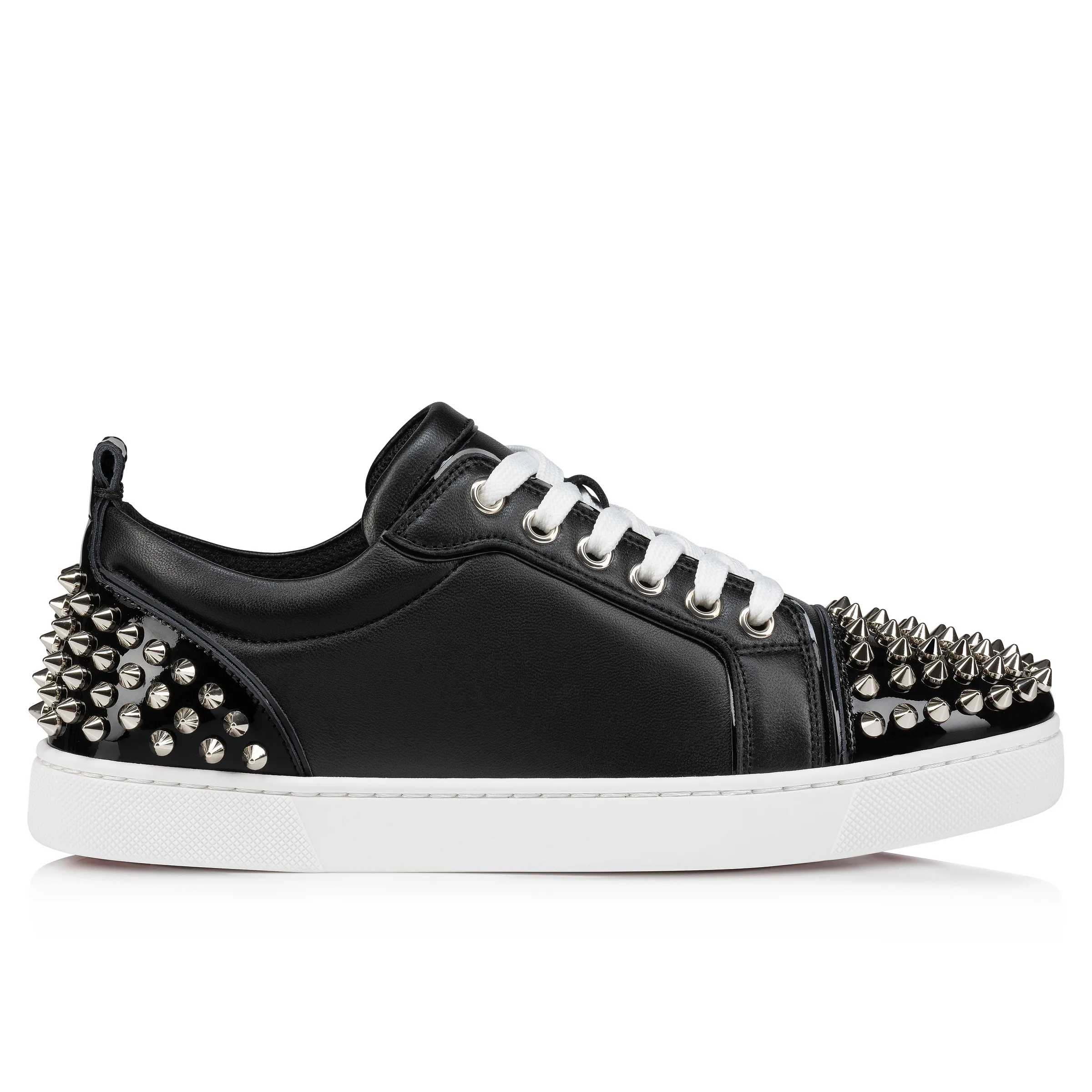 Louise Junior Spikes Sneakers - Nappa leather - Black - Women