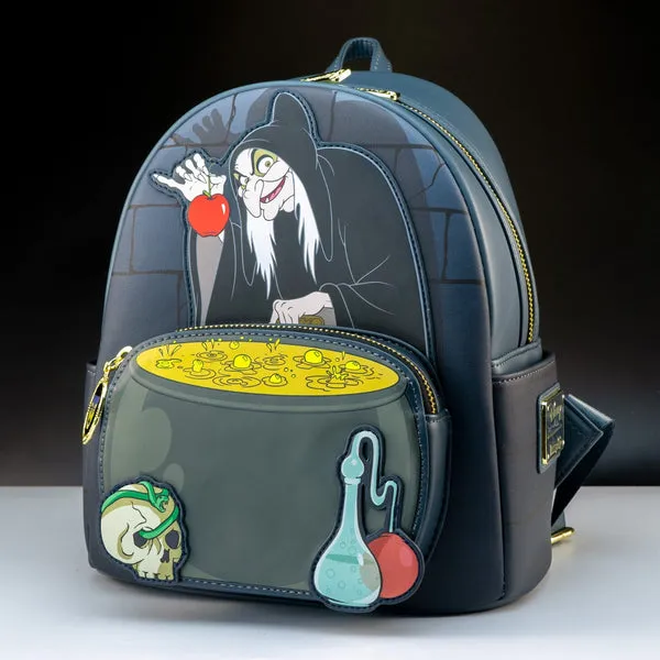 Loungefly x Disney Old Hag (Evil Queen) Cauldron Mini Backpack