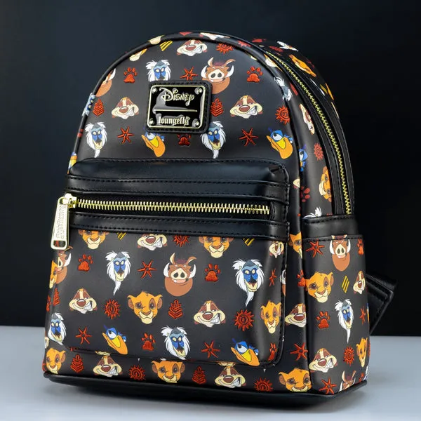 Loungefly x Disney The Lion King Faces AOP Mini Backpack