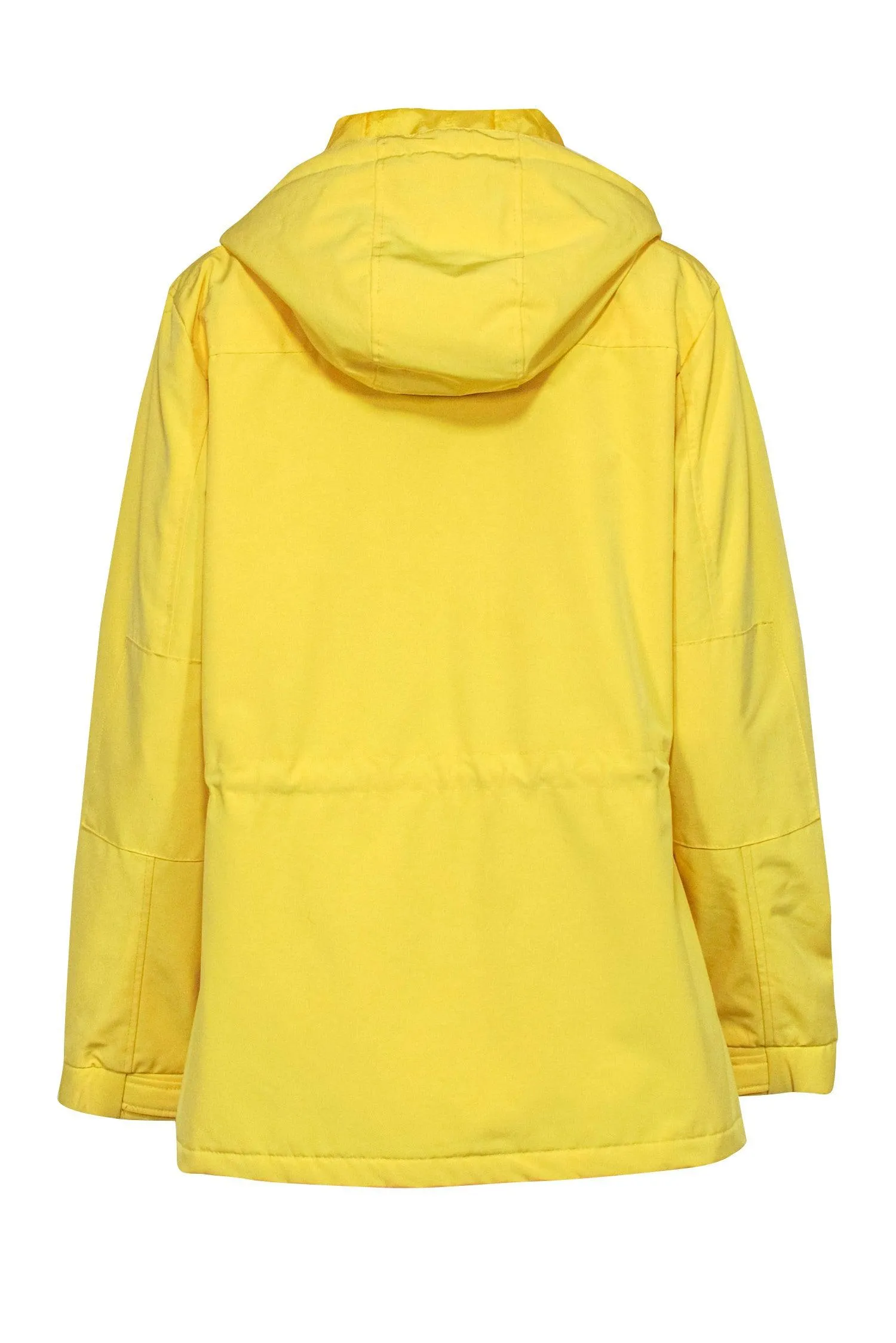 Lucky Brand - Yellow Hooded Zipper front Weather Jacket Sz L