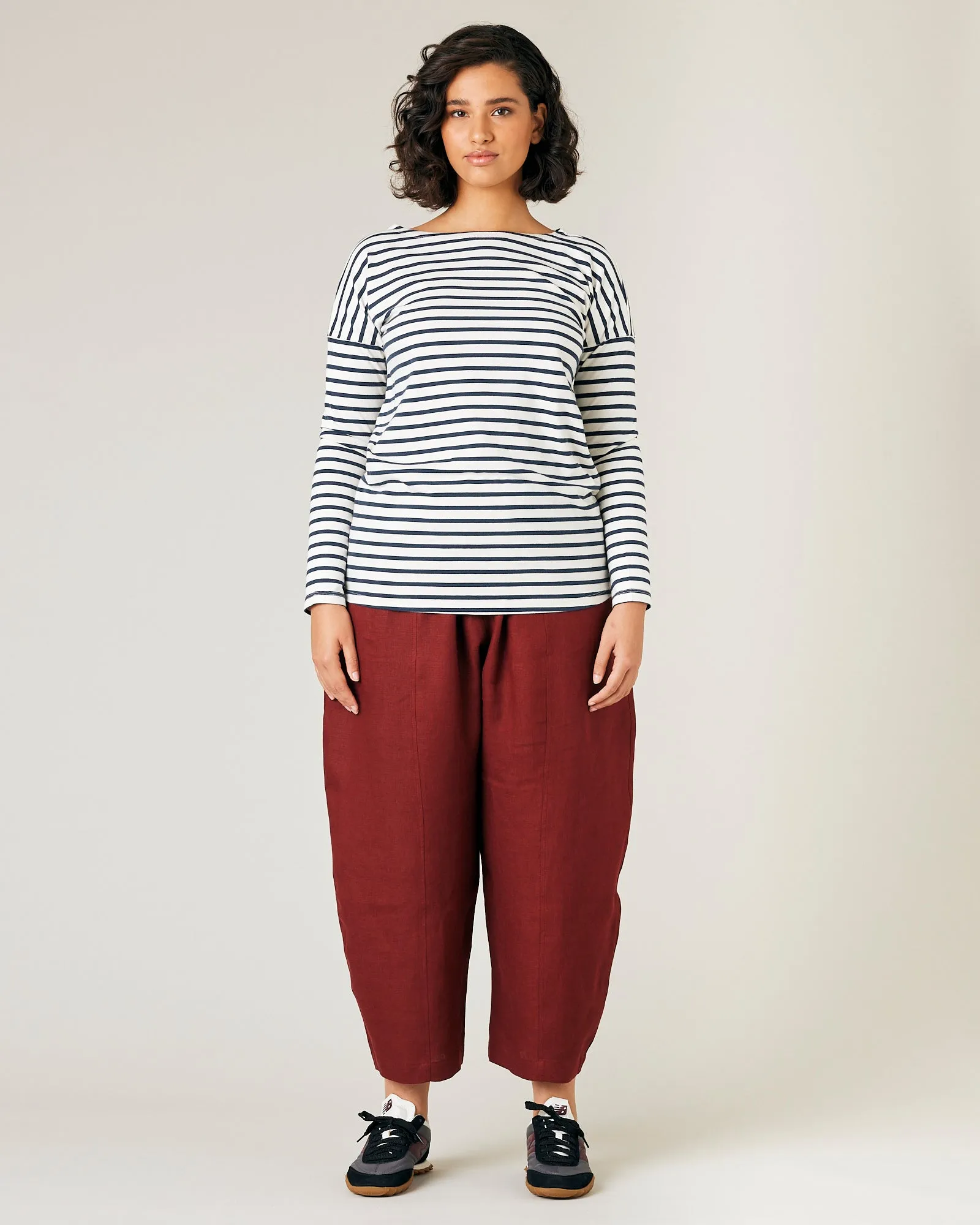 Mabel Brick Linen Trousers