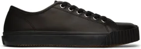 Maison Margiela Black Leather Tabi Sneakers