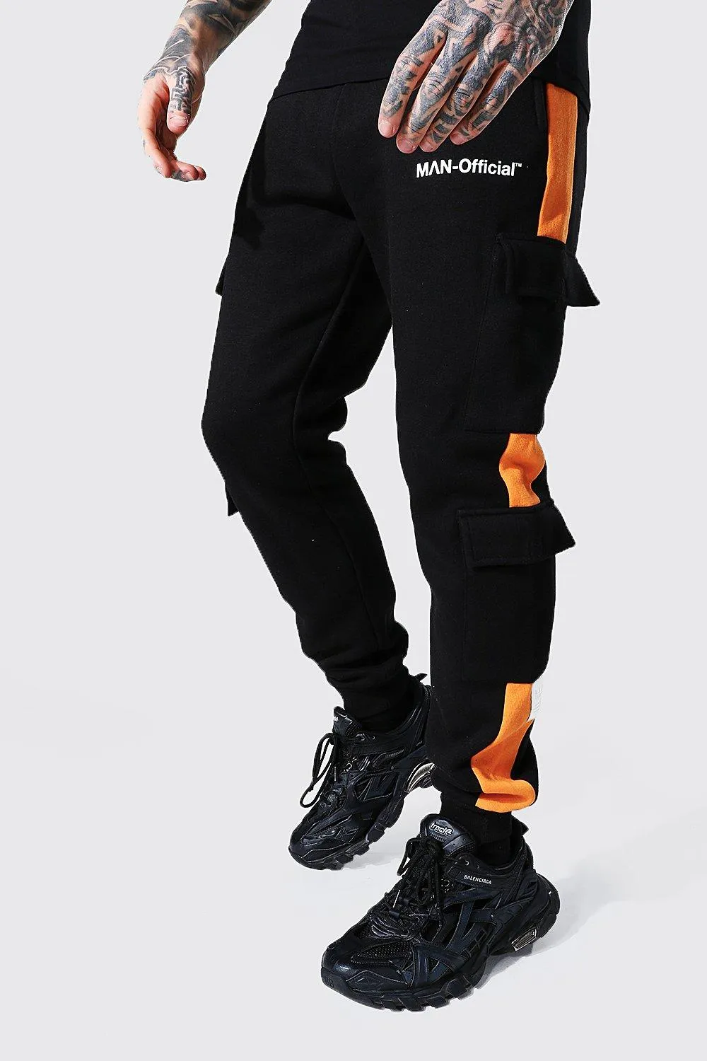 Man Official Slim Fit Cargo Joggers