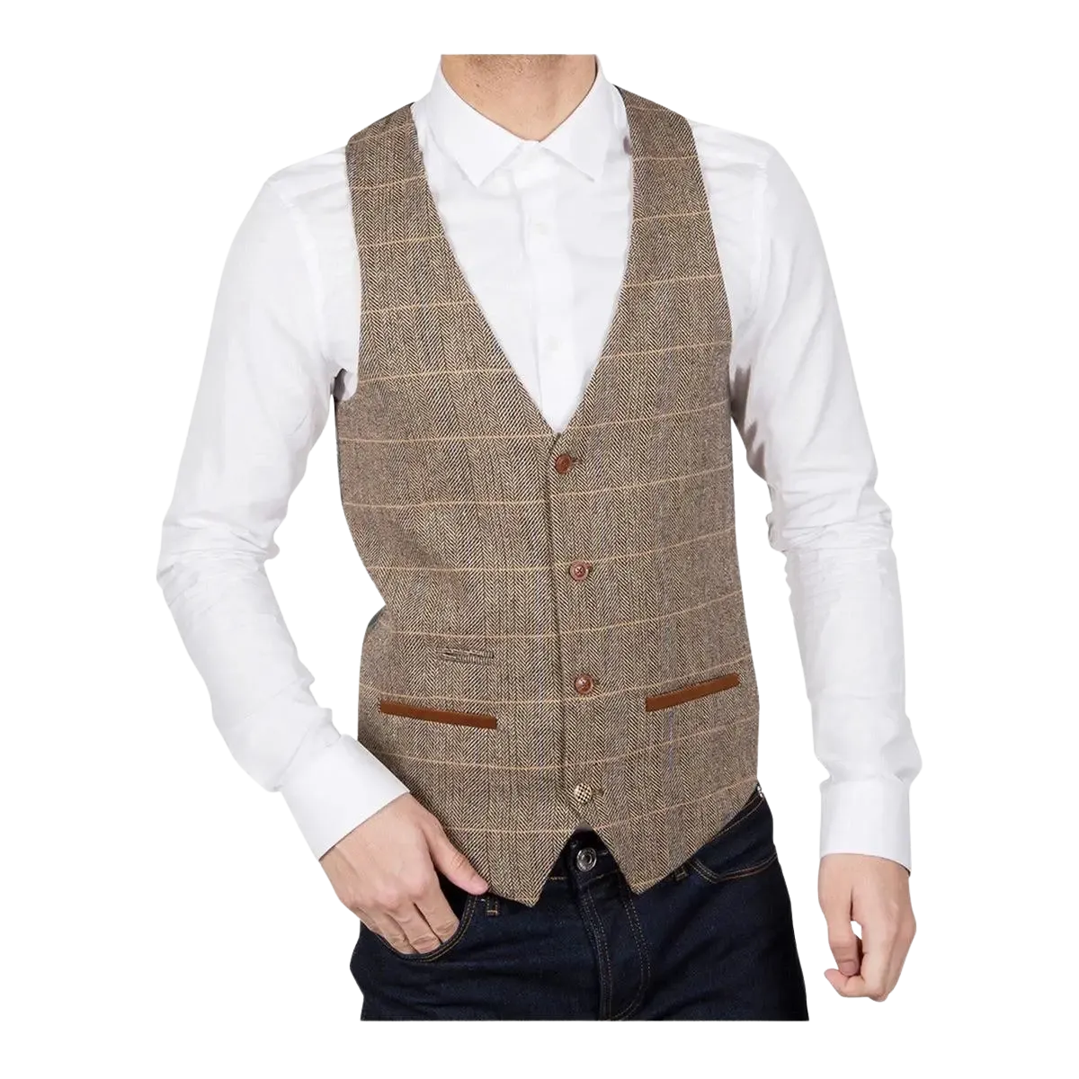 Marc Darcy Ted Tweed Suit Waistcoat