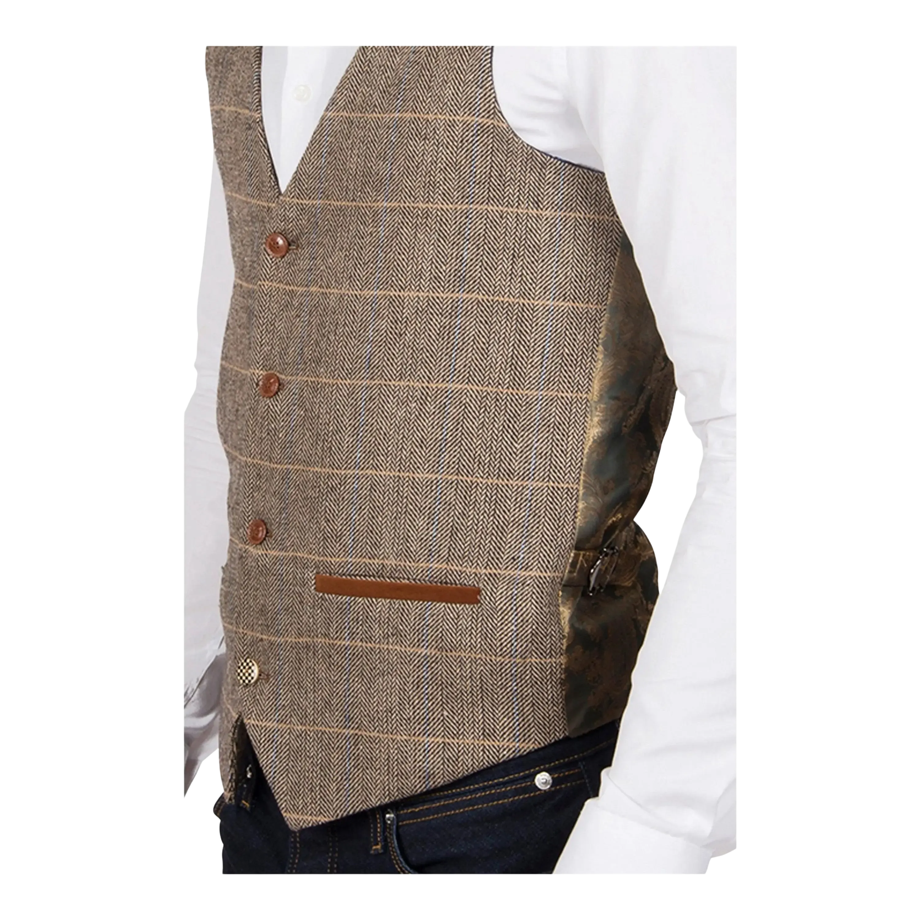 Marc Darcy Ted Tweed Suit Waistcoat