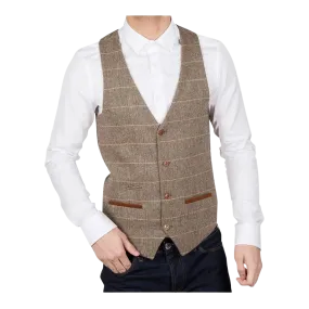 Marc Darcy Ted Tweed Suit Waistcoat