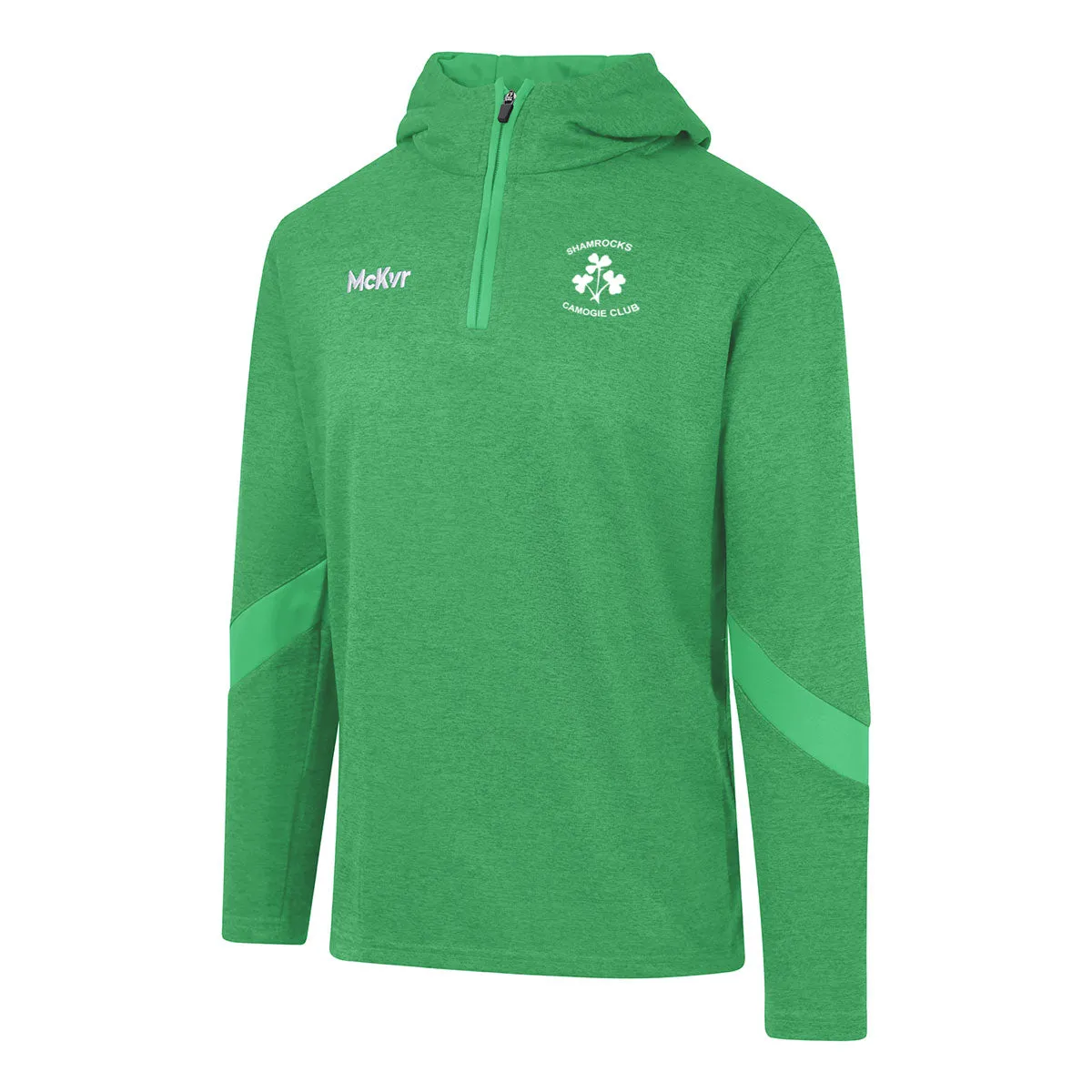 Mc Keever Shamrocks Camogie - Galway Core 22 1/4 Zip Hoodie - Adult - Green