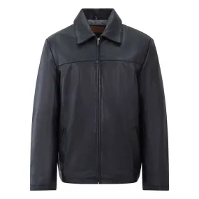 Men's Black Leather Jacket - Henry - PRIMEHIDE Leather