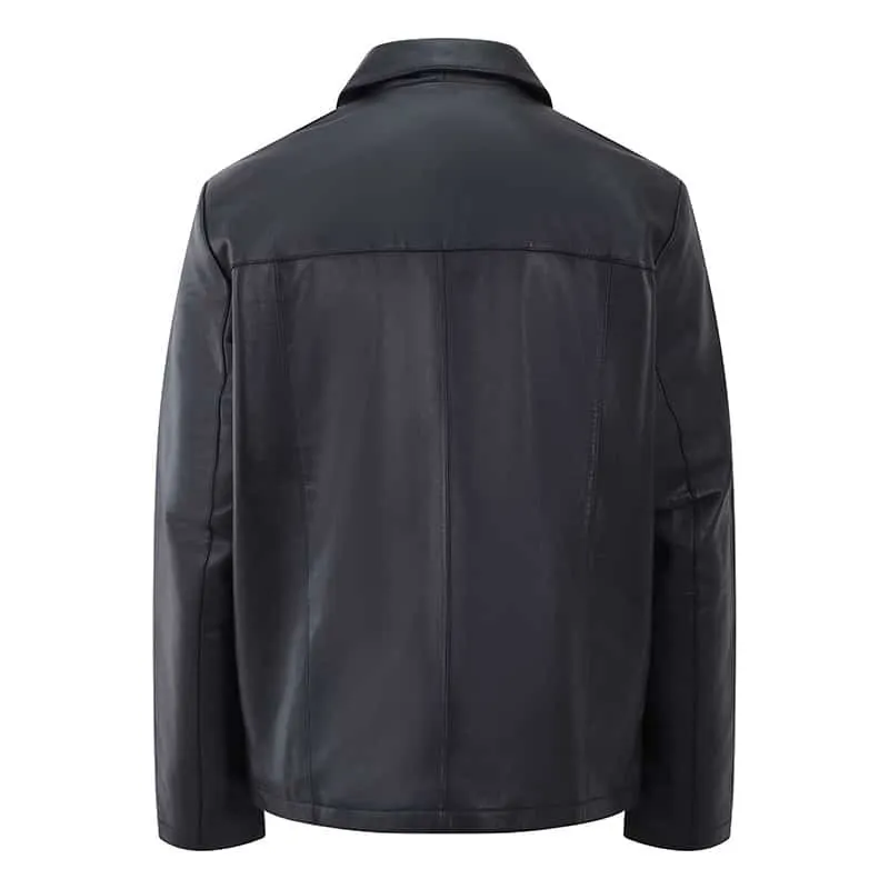 Men's Black Leather Jacket - Henry - PRIMEHIDE Leather