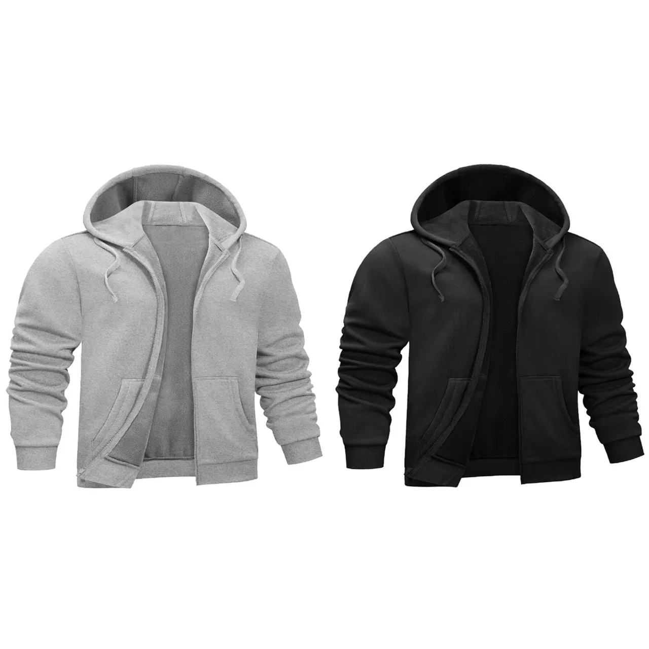 Men's Fleece-Lined Full-Zip Hoodie