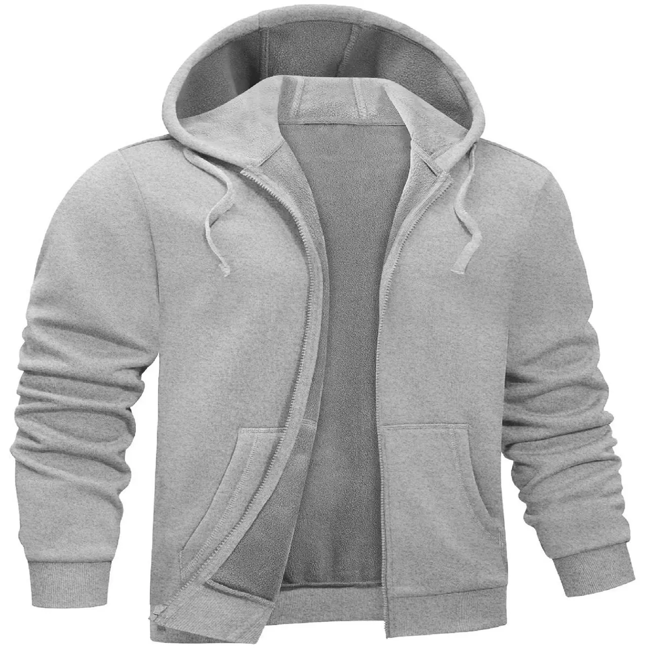 Men's Fleece-Lined Full-Zip Hoodie