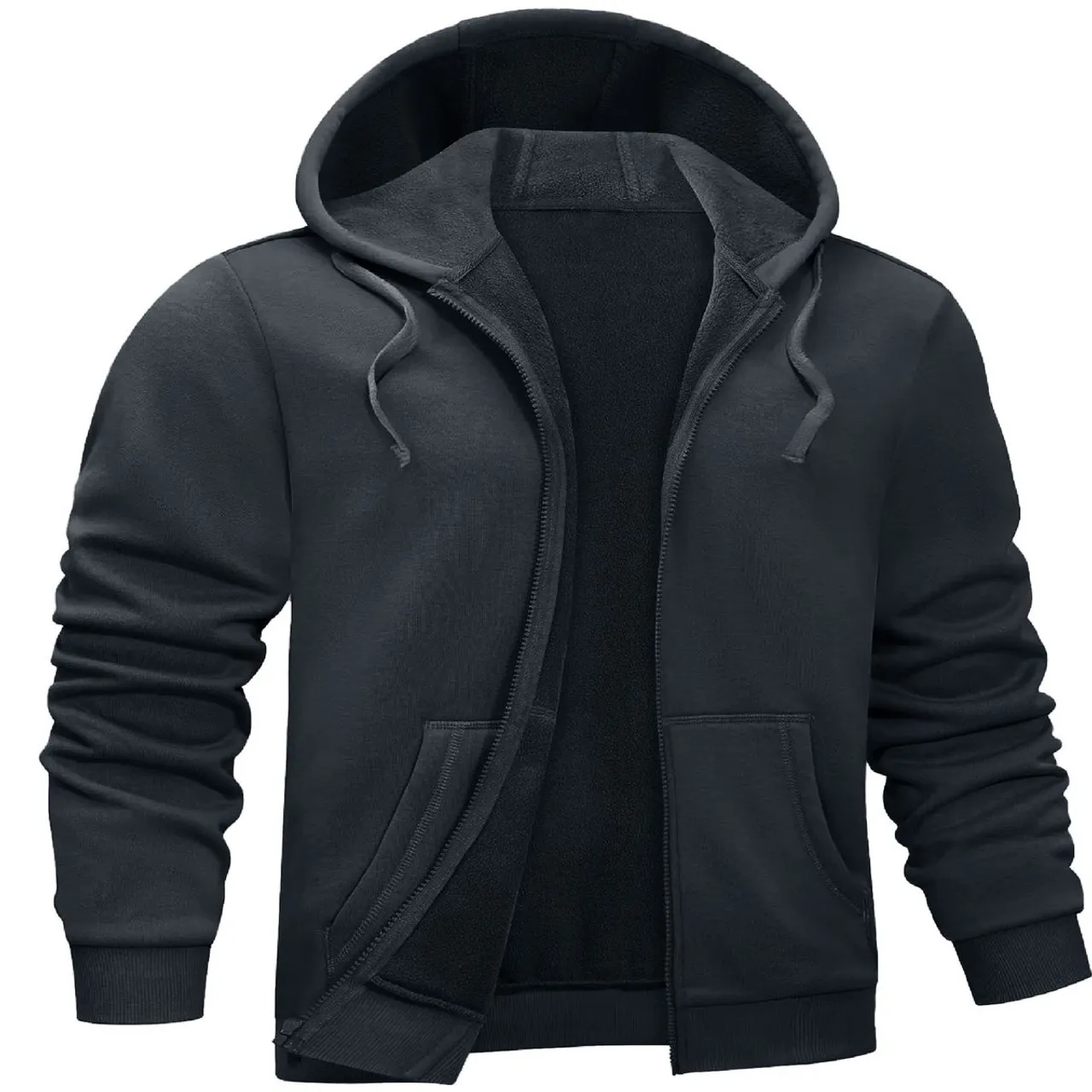 Men's Fleece-Lined Full-Zip Hoodie