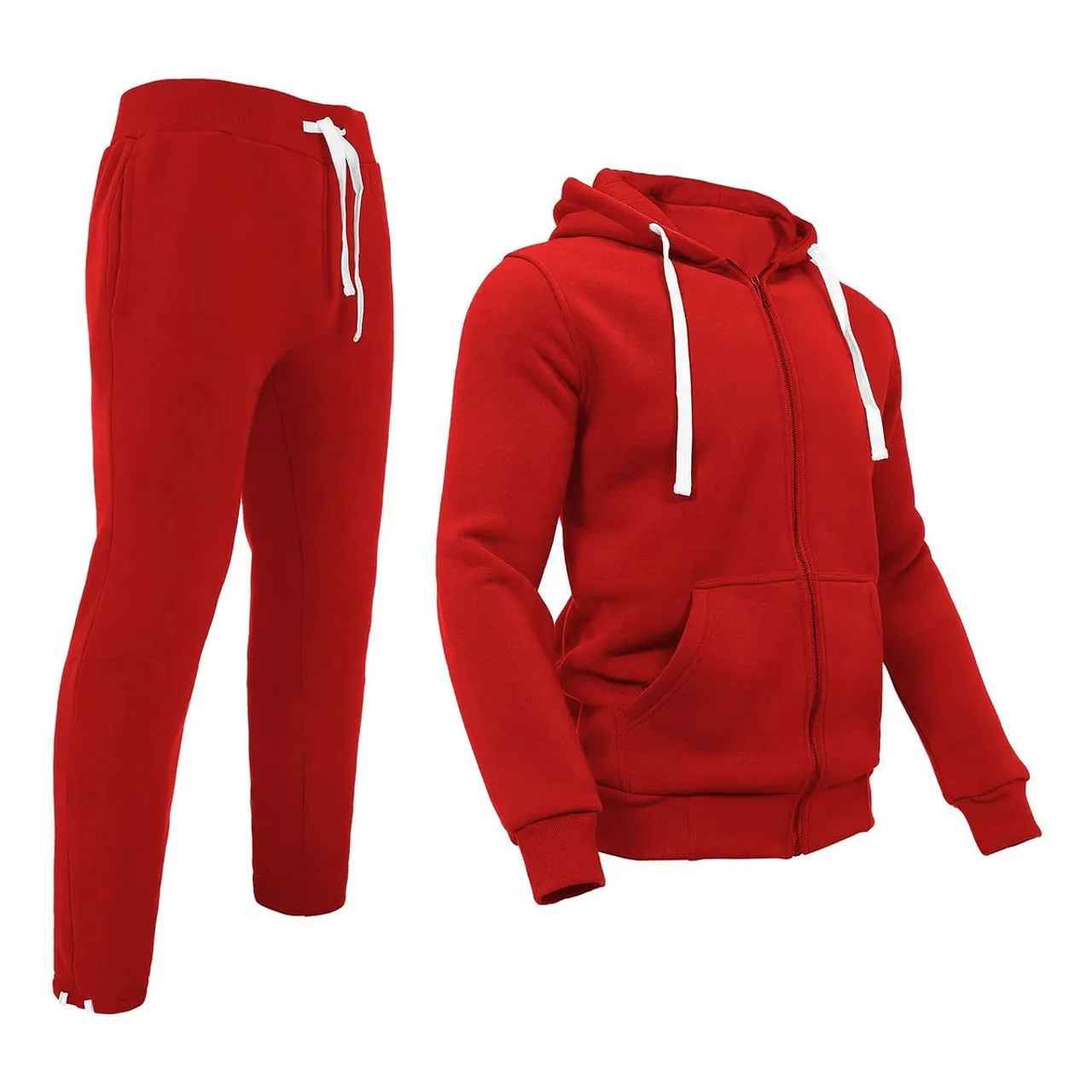 Men's Winter-Warm Fleece-Lined Hoodie and Jogger Set