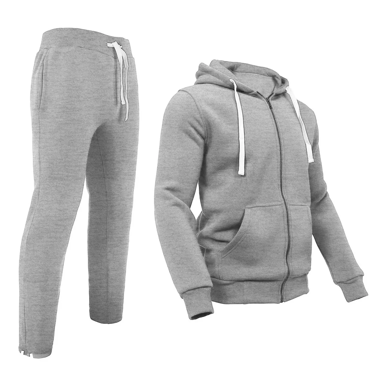 Men's Winter-Warm Fleece-Lined Hoodie and Jogger Set