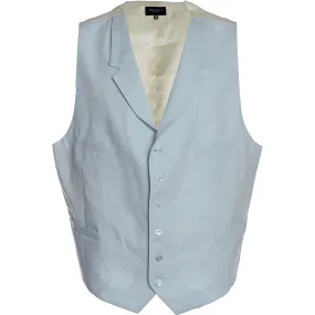 Men's Hackett, Linen  SB Waistcoat in Blue