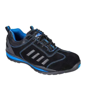 Mens steelite lusum suede safety trainers blue Portwest