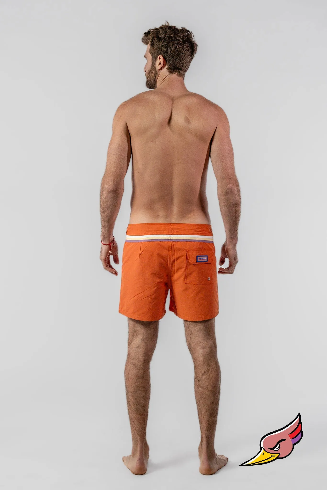 MEN'S SWIM SHORT ORANGE