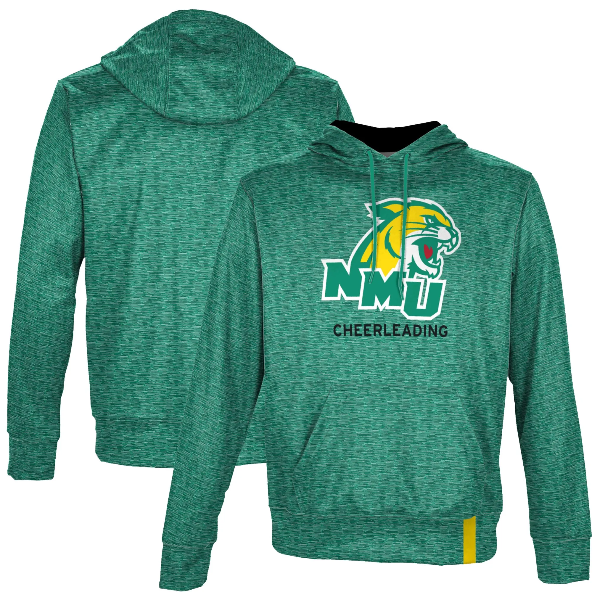 Men's ProSphere Green Northern Michigan Wildcats Cheerleading Name Drop Pullover Hoodie