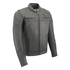 Milwaukee Leather 7.4V Men's True All Seasons Leather Jacket with Heated and Cool Technology