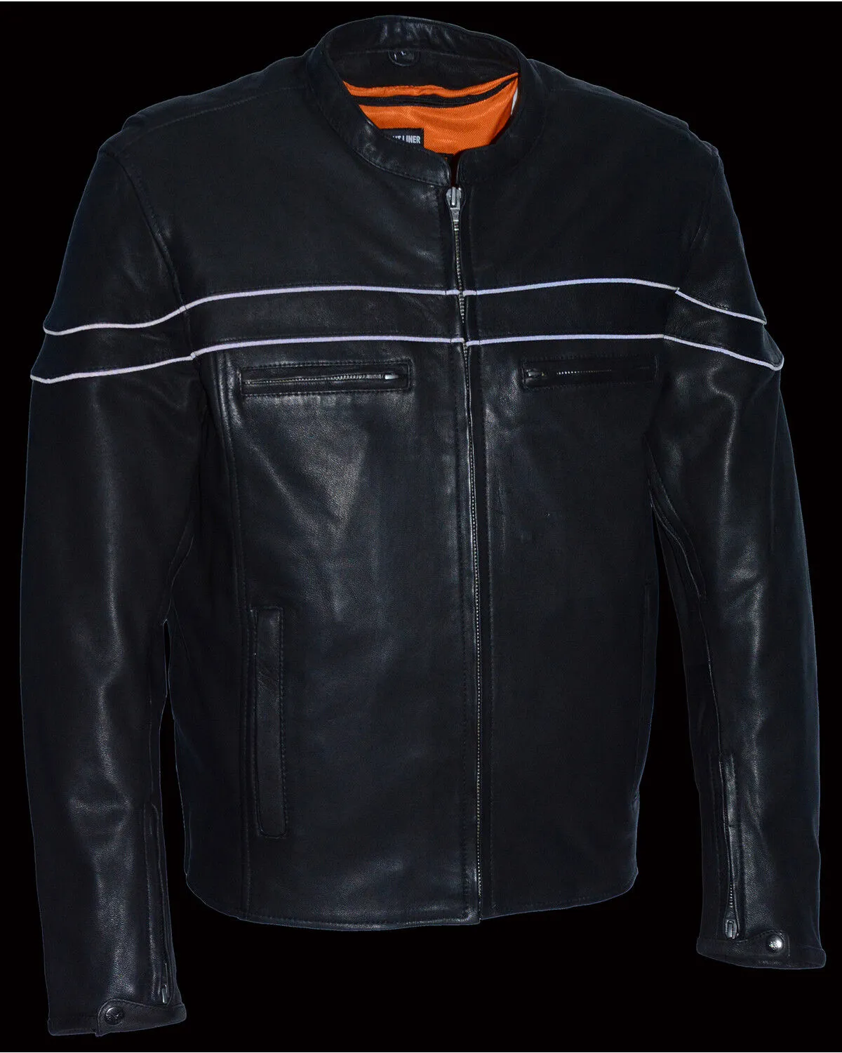 Milwaukee Leather Men's Lightweight Sporty Scooter Crossover Jacket - 4X