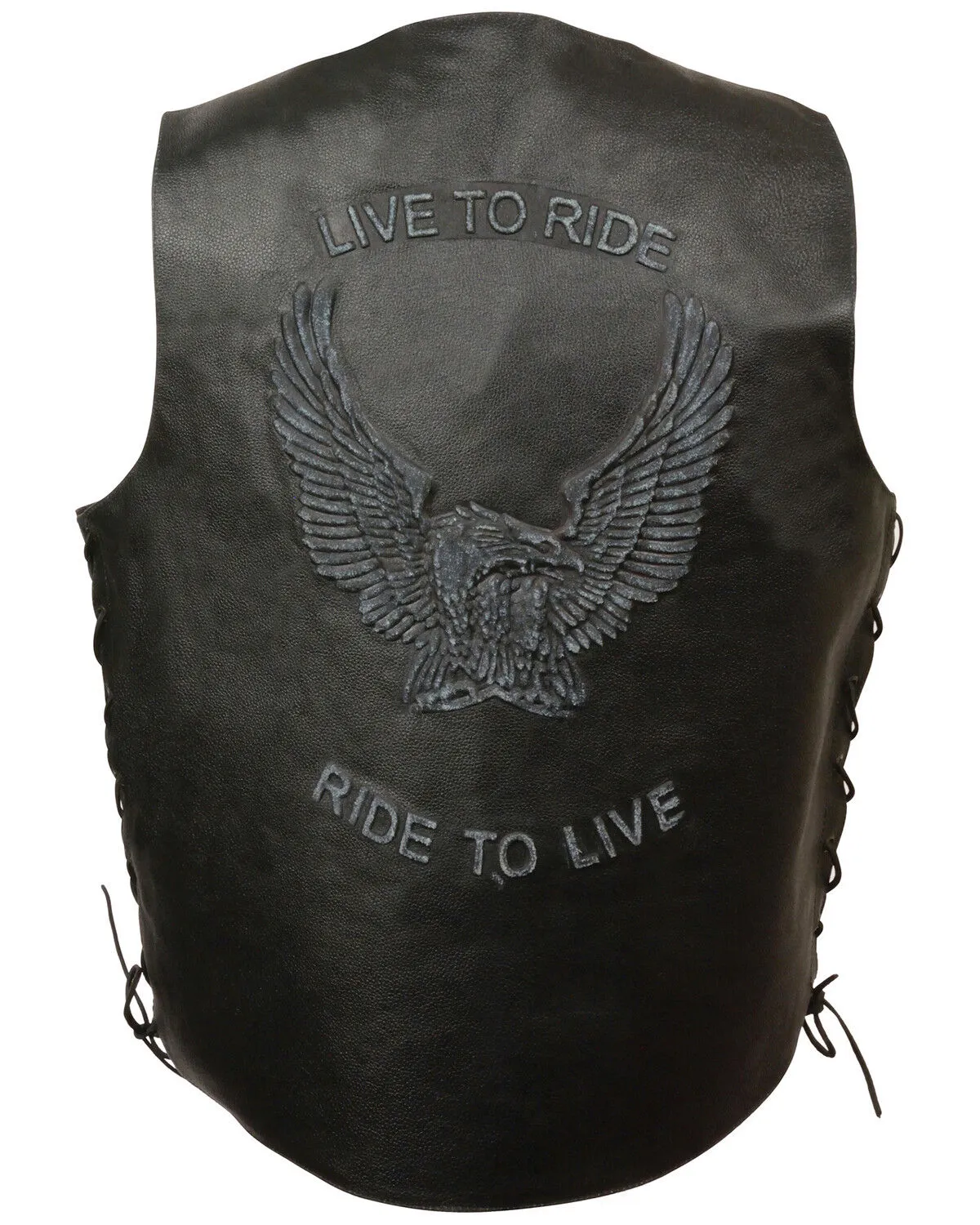 Milwaukee Leather Men's Side Lace Live To Ride Vest