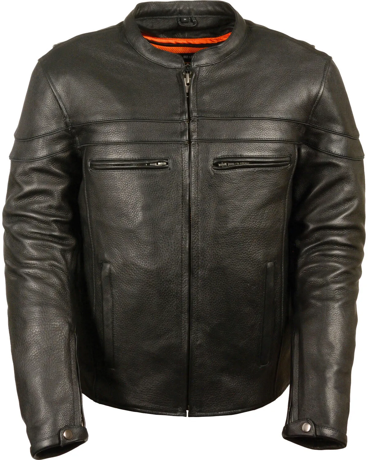 Milwaukee Leather Men's Sporty Scooter Crossover Jacket - Big - 3X