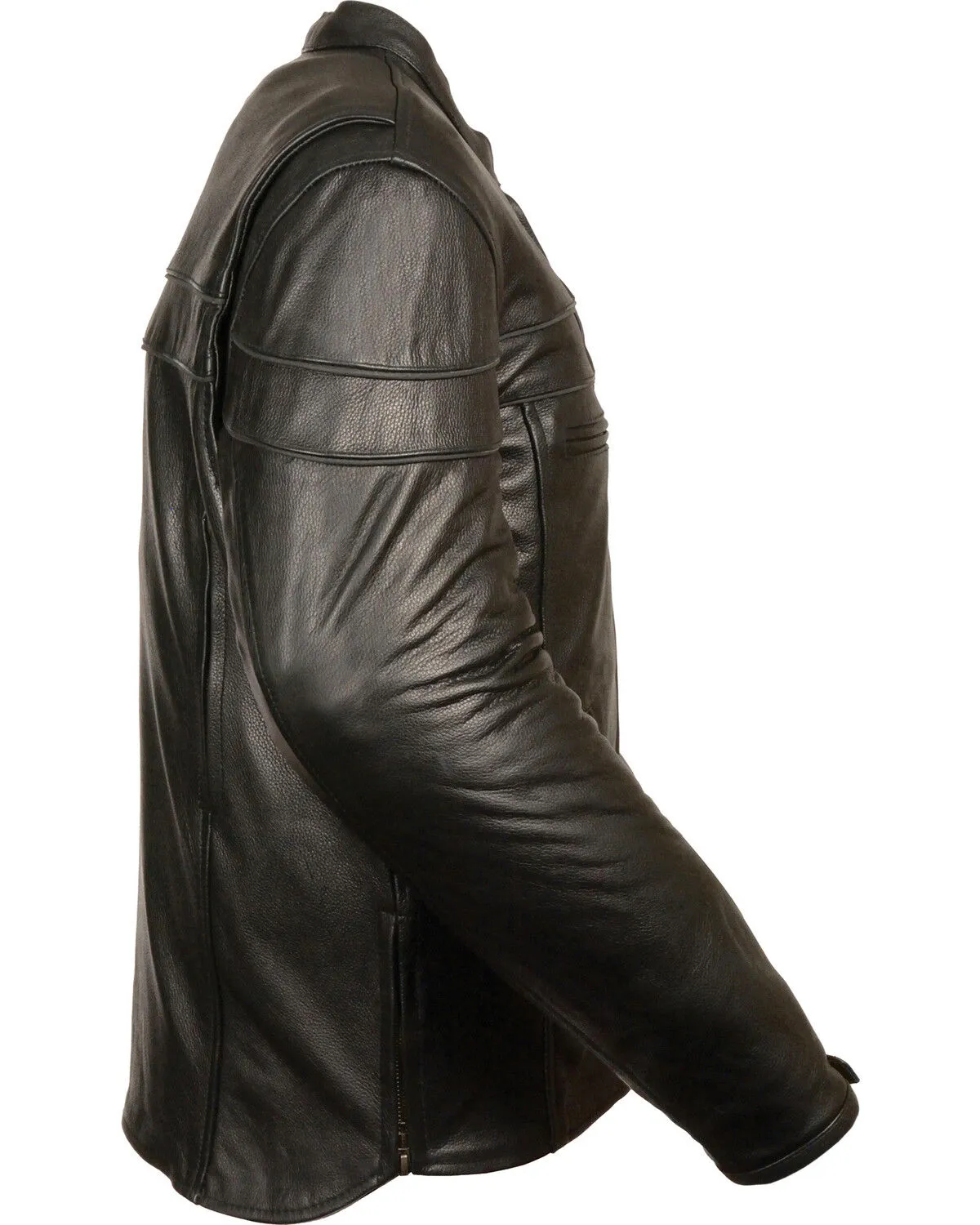 Milwaukee Leather Men's Sporty Scooter Crossover Jacket - Big - 3X