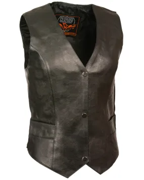 Milwaukee Leather Women's Classic Snap Front Vest - 4X