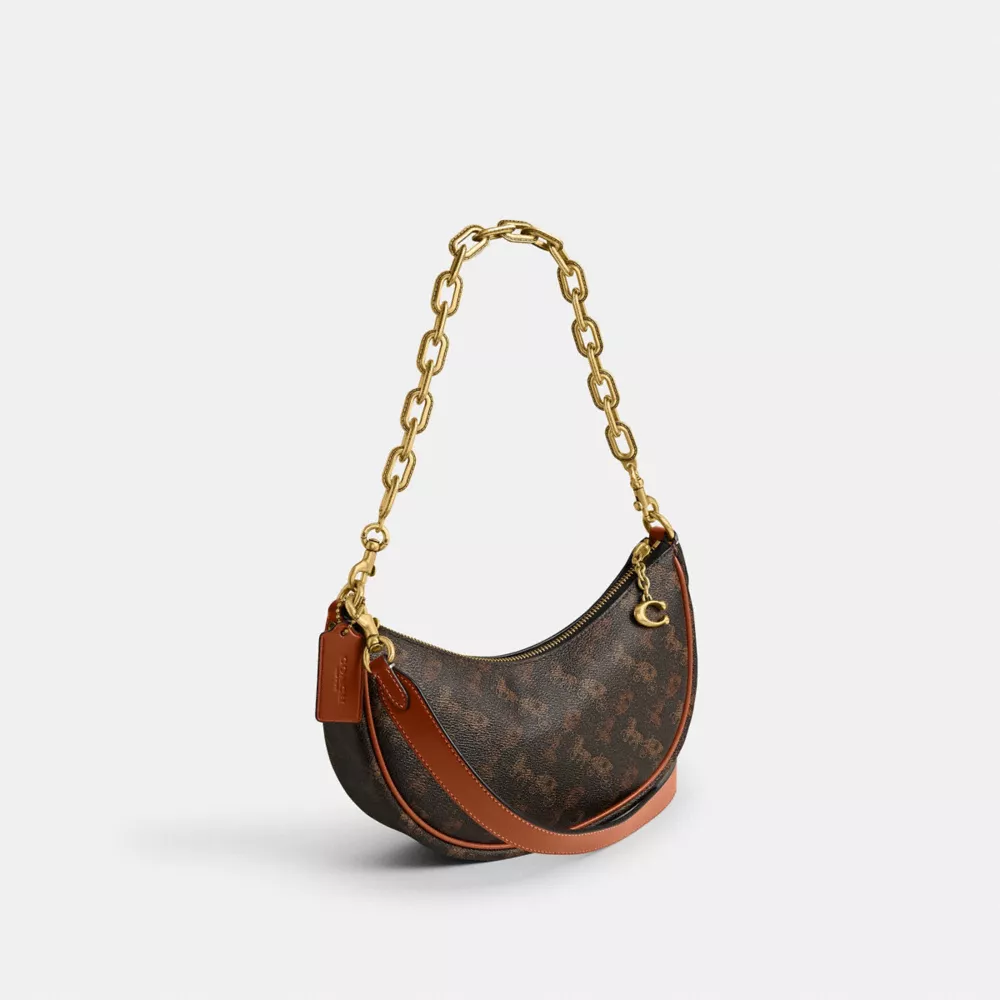 MIRA SHOULDER BAG WITH HORSE AND CARRIAGE PRINT