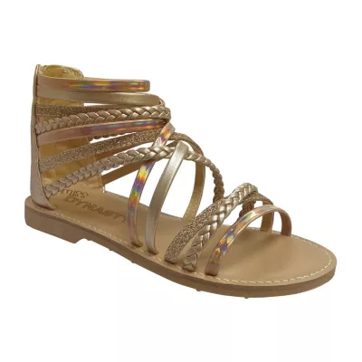 Miss Dynasty Little & Big  Girls Lynell Gladiator Sandals