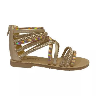 Miss Dynasty Little & Big  Girls Lynell Gladiator Sandals