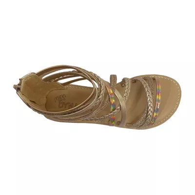 Miss Dynasty Little & Big  Girls Lynell Gladiator Sandals