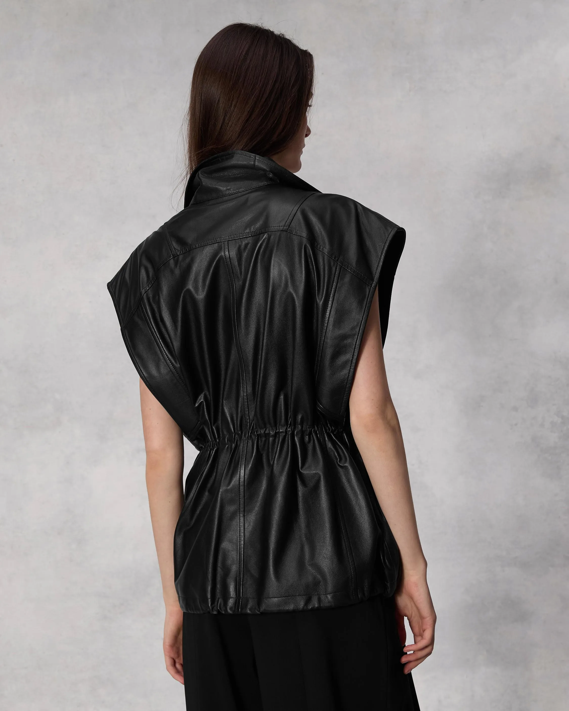 Monica Leather Vest