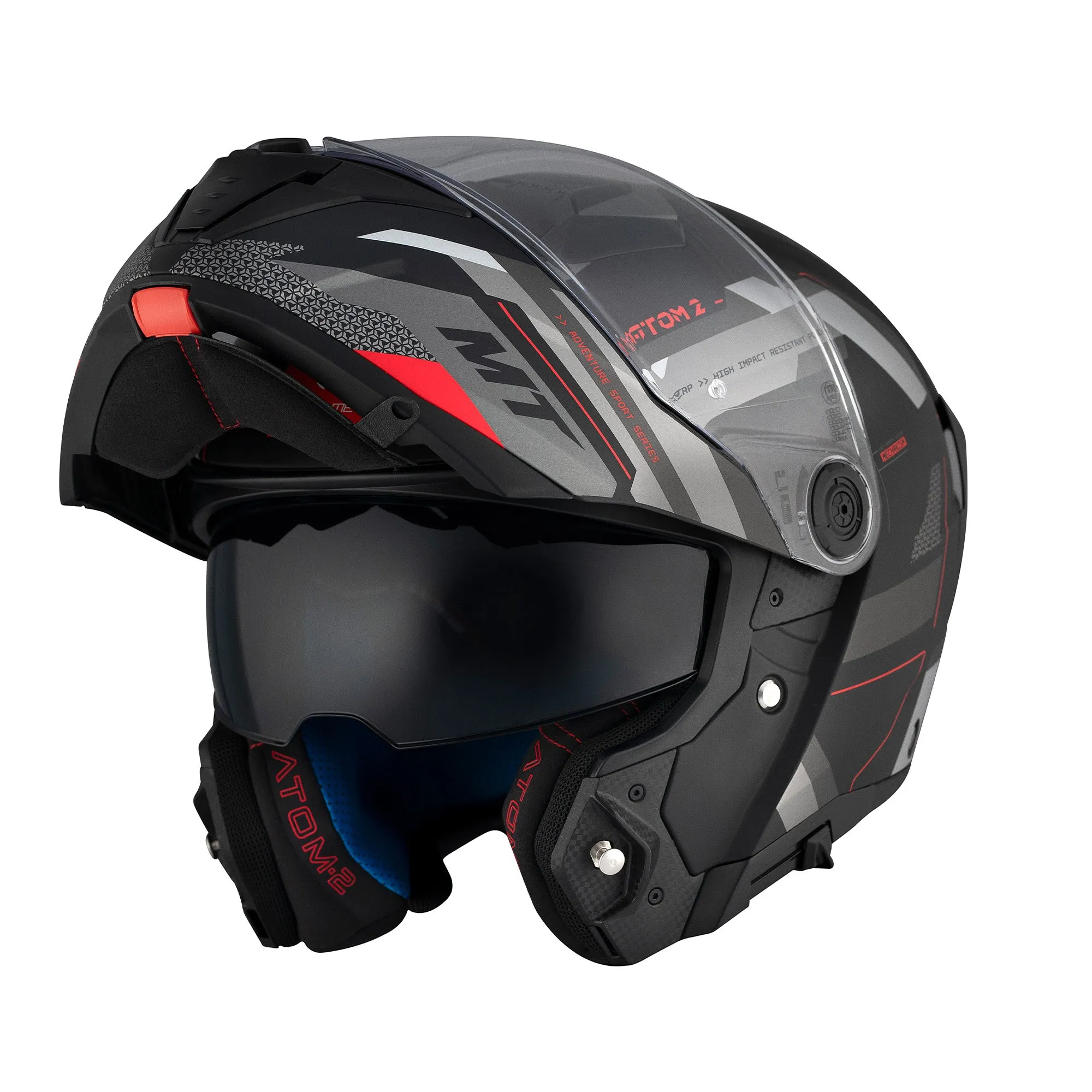 MT Atom 2 Bast Helmet - Black/Grey