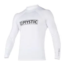 Mystic Star Mens Long Sleeve Rash Vest - White