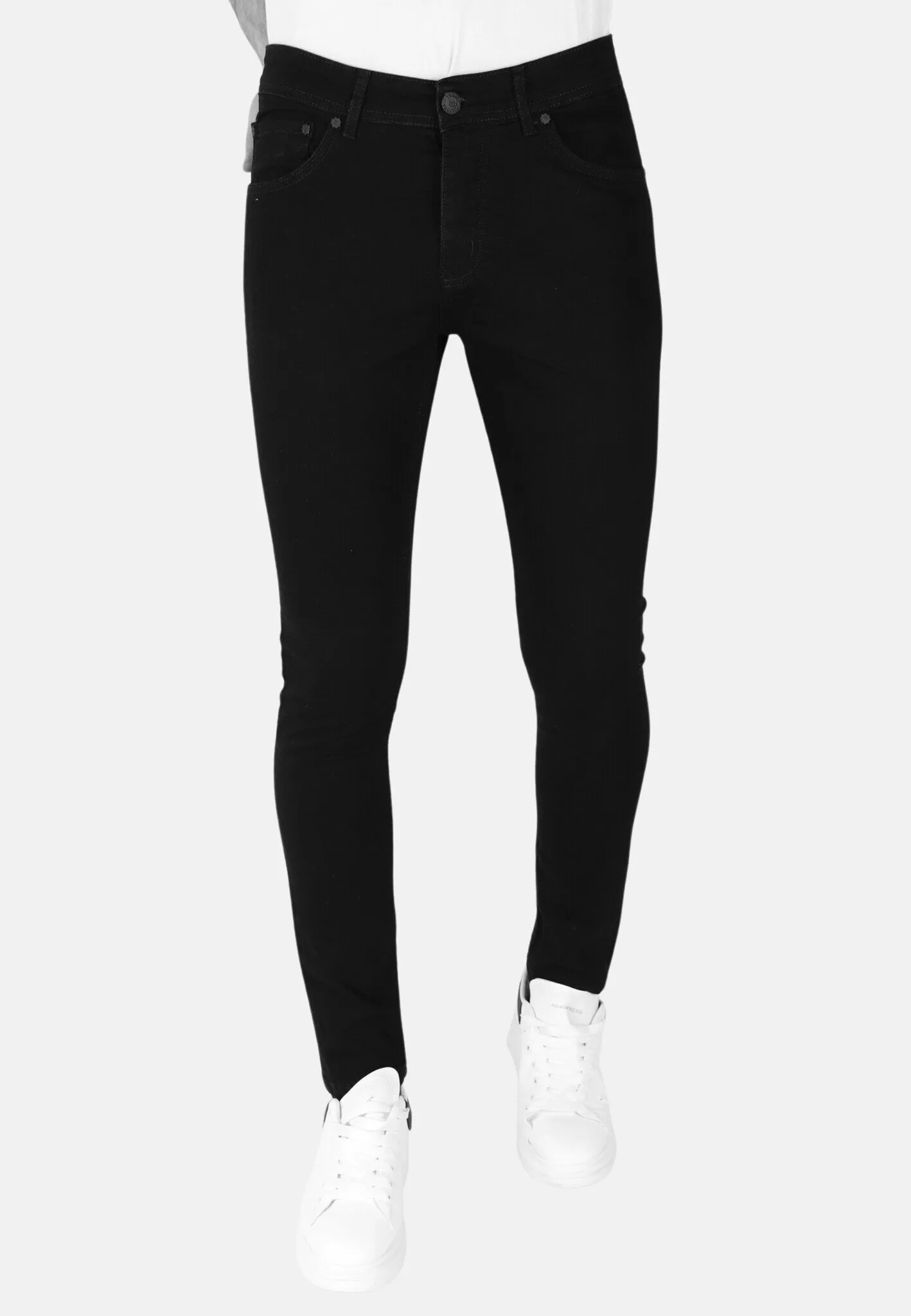 Neat Black Men's Jeans with Stretch |