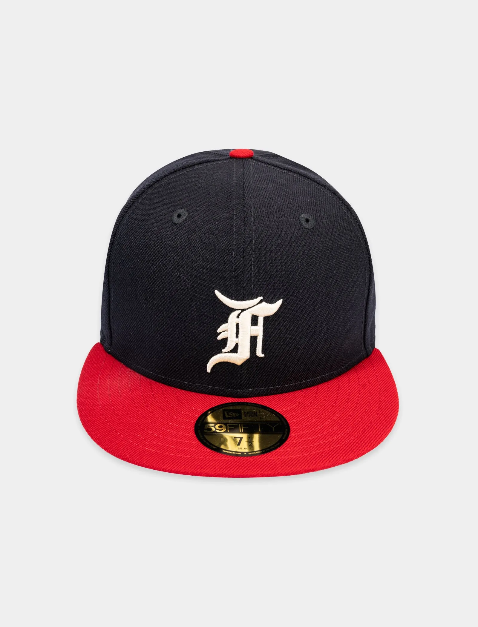 NEW ERA FOG ATLANTA BRAVES HAT   NAVY