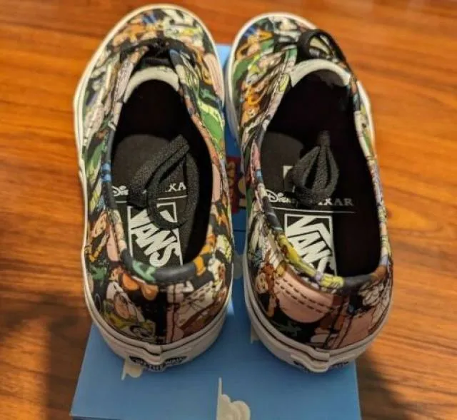 New Vans x Toy Story Authentic Multi Print Black True Wh...