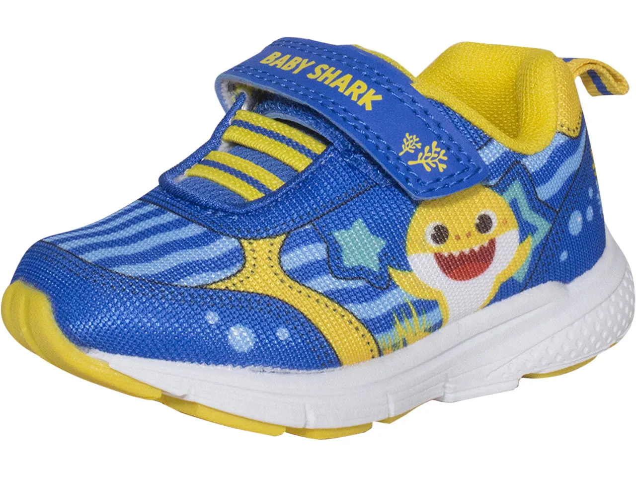 Nickelodeon Pinkfong Baby Shark Toddler Boy's Sneakers Blue/Yellow Sz: 8T