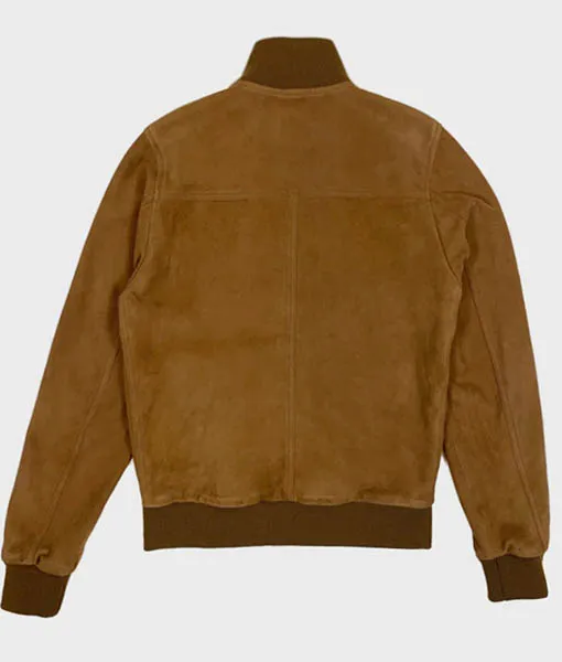 Nicolas Cage Brown A-1 Suede Leather Jacket from The Unbearable Weight of Massive Talent | TLC