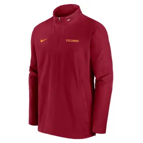 Nike Iowa State Cyclones Cardinal 2024 Sideline Coach Quarter-Zip Hoodie Jacket