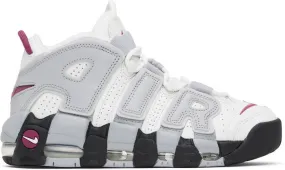 Nike White & Gray Air More Uptempo Sneakers