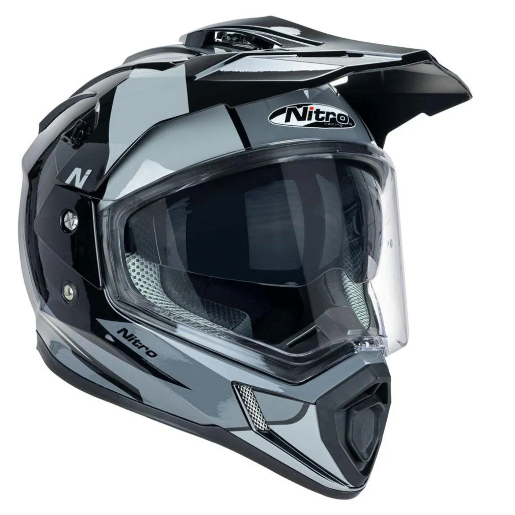 Nitro - MX780 Adventure Black/Grey Helmet