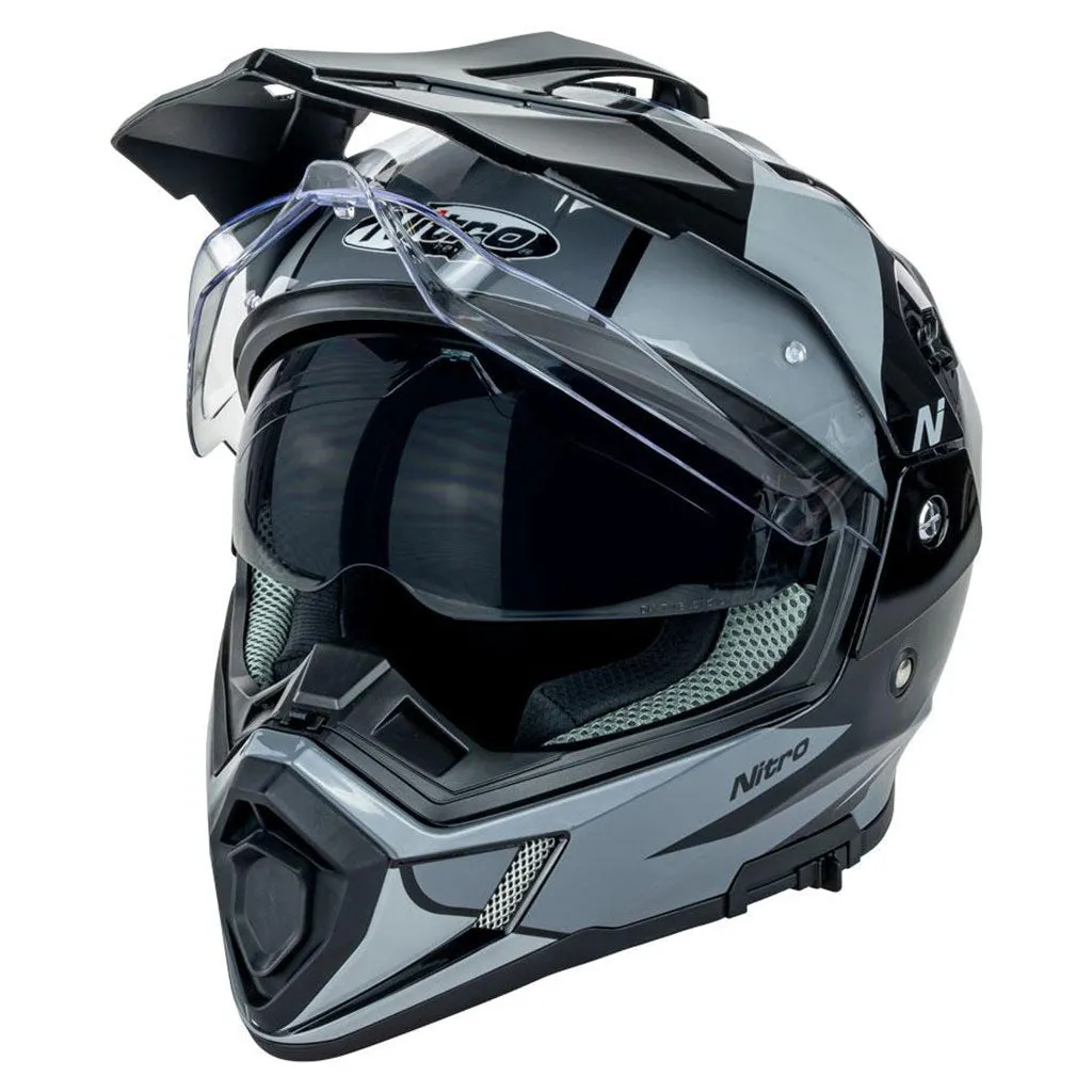 Nitro - MX780 Adventure Black/Grey Helmet