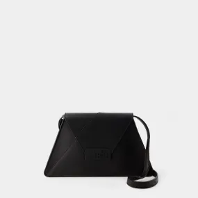 Numbers Medium Hobo Bag - MM6 Maison Margiela - Leather - Black