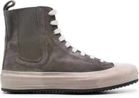 Officine Creative high-top suede sneakers Grey